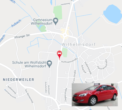 Standort-Karte Wilhelmsdorf